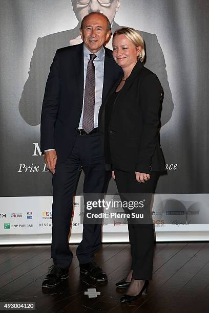 Gerard Collomb and his wife Caroline attends the Tribute to Martin Scorsese as part of the 7th Film Festival Lumiere on October 16, 2015 in Lyon,...