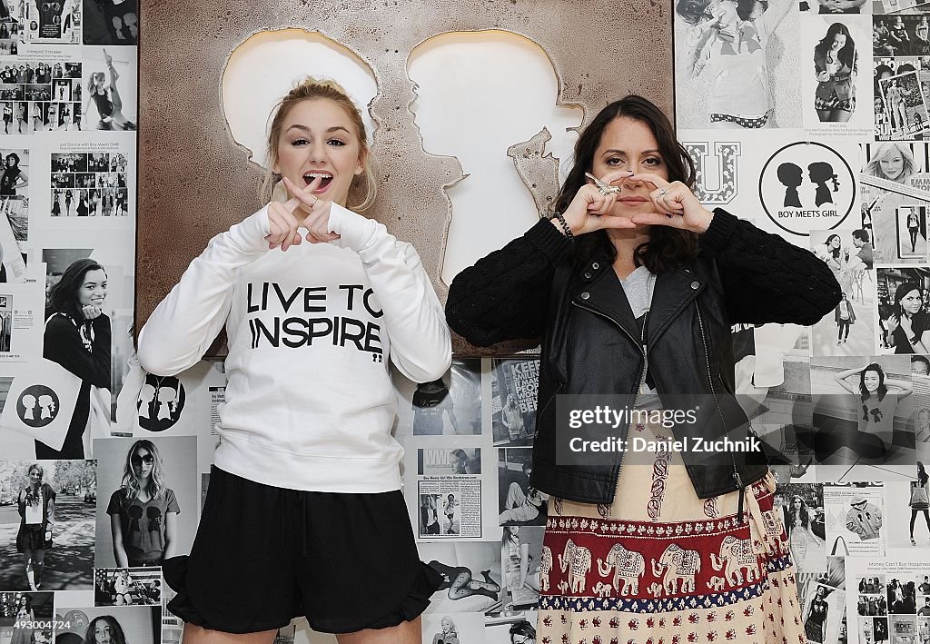 Chloe Lukasiak Visits Stacy Igel At Boy Meets Girl