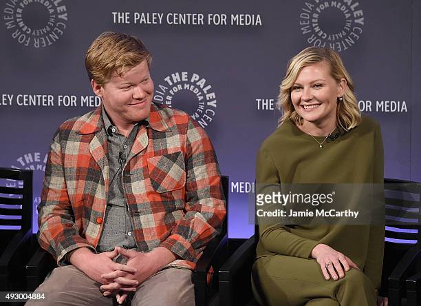 Jesse Plemons and Kirsten Dunst attend PaleyFest New York 2015 - "Fargo" at The Paley Center for Media on October 16, 2015 in New York City.