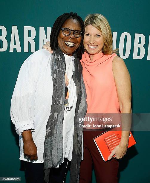 Whoopi Goldberg and Nicolle Wallace sign copies of "If Someone Says You Complete Me, RUN!: Whoopi's Big Book of Relationships" at Barnes & Noble...