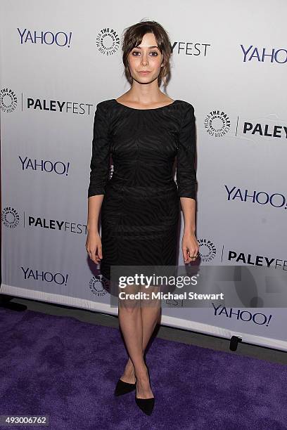 Actress Cristin Milioti attends PaleyFest New York 2015 "Fargo" at The Paley Center for Media on October 16, 2015 in New York City.