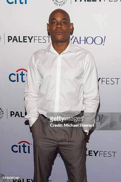 Actor Bokeem Woodbine attends PaleyFest New York 2015 "Fargo" at The Paley Center for Media on October 16, 2015 in New York City.