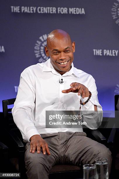 Bokeem Woodbine attends PaleyFest New York 2015 "Fargo" at The Paley Center for Media on October 16, 2015 in New York City.