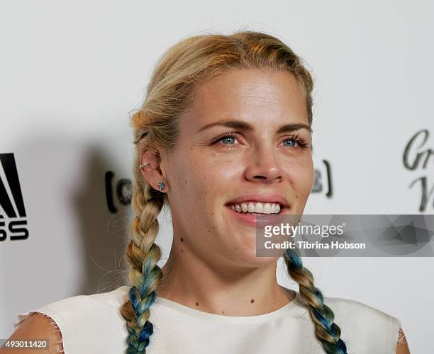 Busy Philipps attends the premiere of 'All Things Must Pass' at Harmony Gold Theatre on October 15, 2015 in Los Angeles, California.