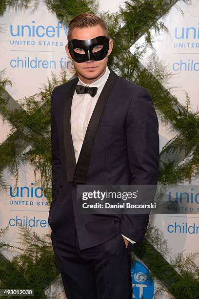 Brian Geraghty attends UNICEF Neverland Masquerade Ball at Moonlight Studios on October 16, 2015 in Chicago, Illinois.