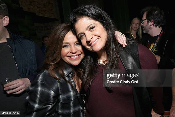 Rachael Ray and Alex Guarnaschelli attend Rachael Ray's Feedback: Chefs and Cocktails, part of Mohegan Sun's Late Night Party Series, during Food...