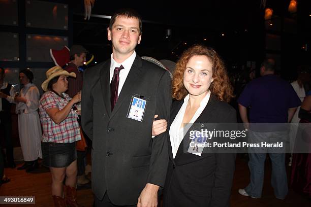 Erin Elizabeth and Jim Murray, dressed as as Fox Mulder and Dana Scully from "The X-Files" TV series. Staff photo