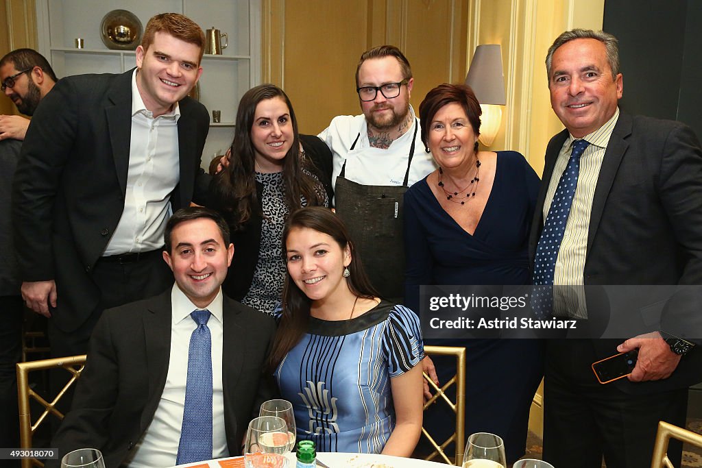 Jamie Bissonte Chef Jamie Bissonnette poses with guests at A Dinner With Jose ...