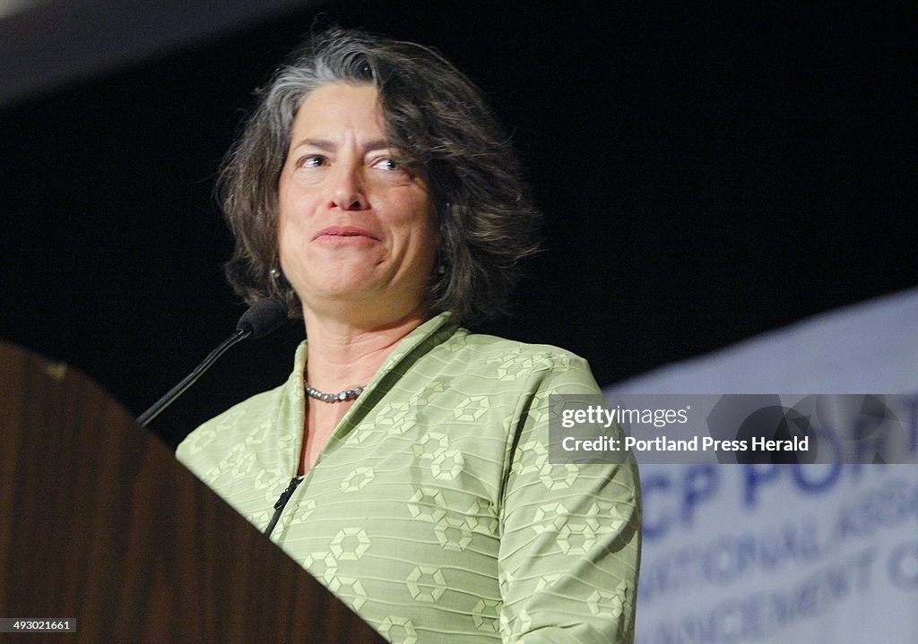 Eve Raimon, a professor in the Department of English at USM, speaks ...