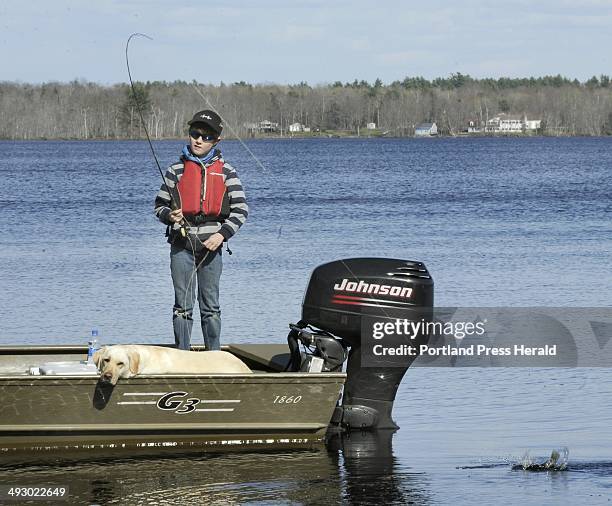 Wed. . Kevin McKay has taught his two young sons to fly fish. 10 year old Tait hooks and plays a black crappie as his dog Feta watches on Hermon Pond.