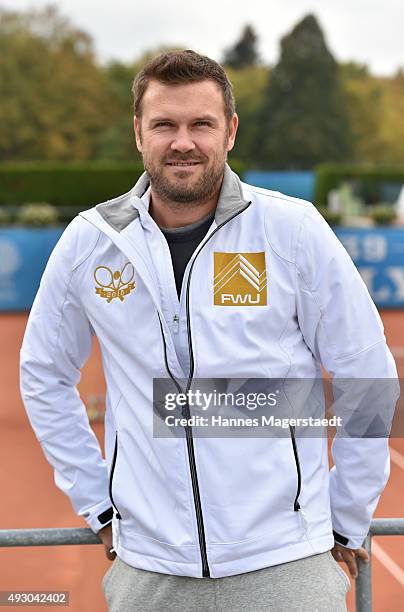 Alexander Waske during the 'Golden Racket-Charity-2015-Tournament' on October 17, 2015 in Munich, Germany.