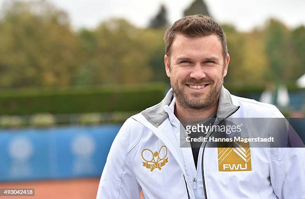 Alexander Waske during the 'Golden Racket-Charity-2015-Tournament' on October 17, 2015 in Munich, Germany.