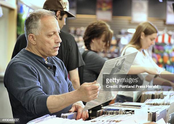 Saturday, April 21, 2012 -- Bull Moose stores and other independent record stores around the country celebrate Record Store Day. Pete Maestre, of...