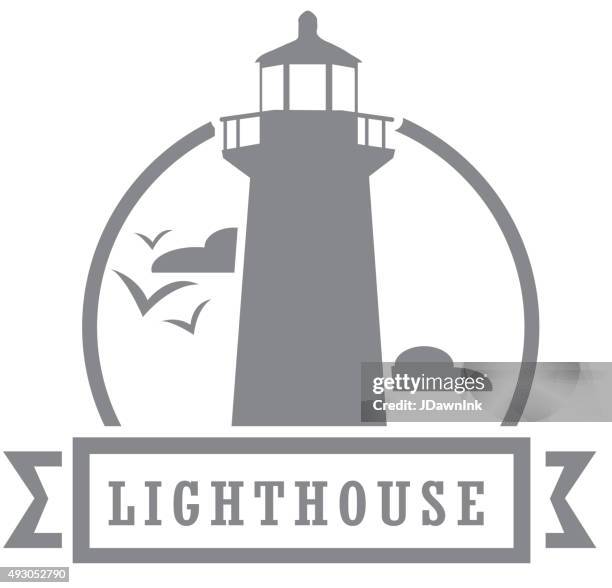 stockillustraties, clipart, cartoons en iconen met royalty free lighthouse icon - vuurtoren