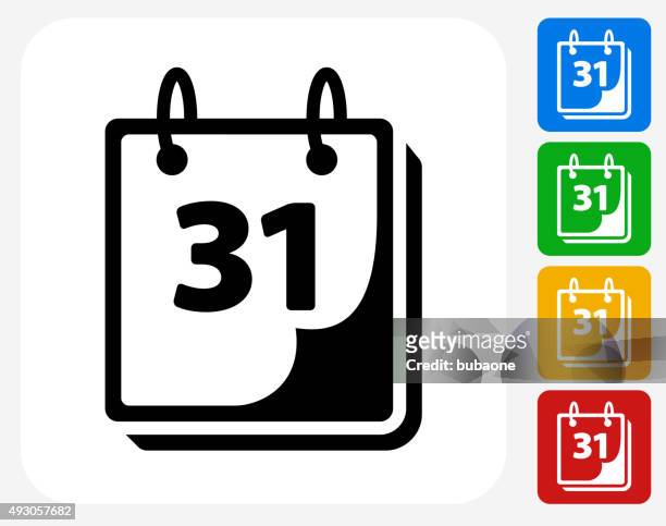 kalender-symbol flache grafik design - werfen stock-grafiken, -clipart, -cartoons und -symbole