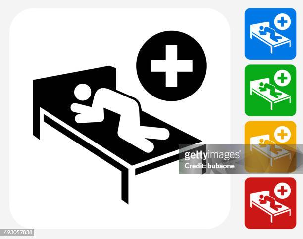 patient symbol flache grafik design - triage stock-grafiken, -clipart, -cartoons und -symbole