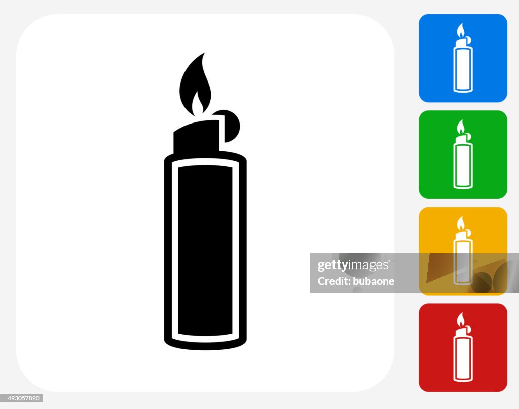 Lighter Icon Flat Graphic Design