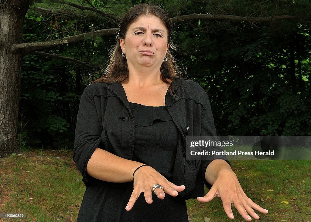 Holly Maniatty, a Portland sign language interpreter, who has made a name for herself signing for co