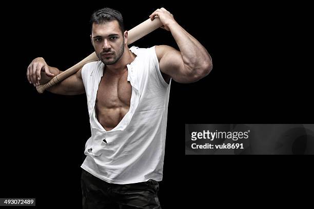 gefährlicher guy - bodybuilding furious stock-fotos und bilder