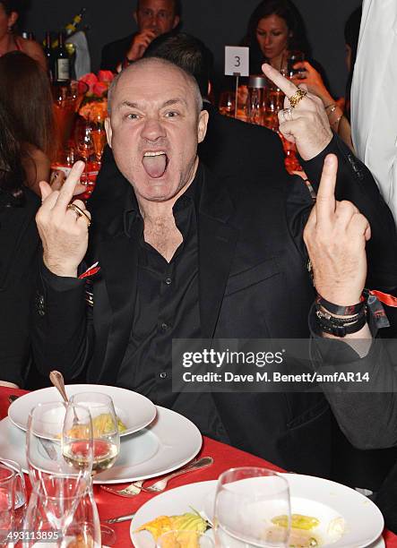 Damien Hirst attends amfAR's 21st Cinema Against AIDS Gala presented by WORLDVIEW, BOLD FILMS, and BVLGARI at Hotel du Cap-Eden-Roc on May 22, 2014...