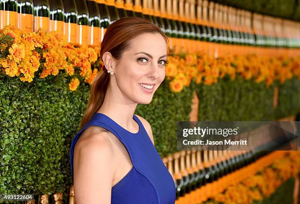 Actress Eva Amurri Martino attends the Sixth-Annual Veuve Clicquot Polo Classic at Will Rogers State Historic Park on October 17, 2015 in Pacific...