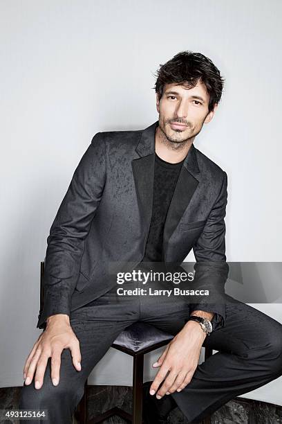 Model Andres Velencoso attends The Daily Front Row's Third Annual Fashion Media Awards at the Park Hyatt New York on September 10, 2015 in New York...