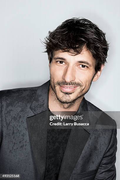 Model Andres Velencoso attends The Daily Front Row's Third Annual Fashion Media Awards at the Park Hyatt New York on September 10, 2015 in New York...