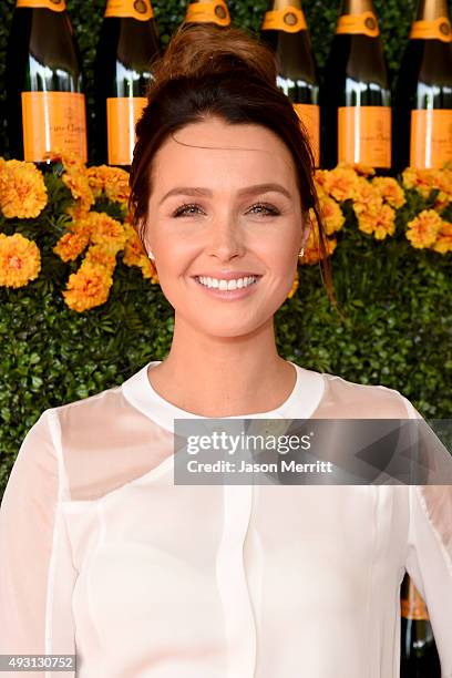 Actress Camilla Luddington attends the Sixth-Annual Veuve Clicquot Polo Classic at Will Rogers State Historic Park on October 17, 2015 in Pacific...