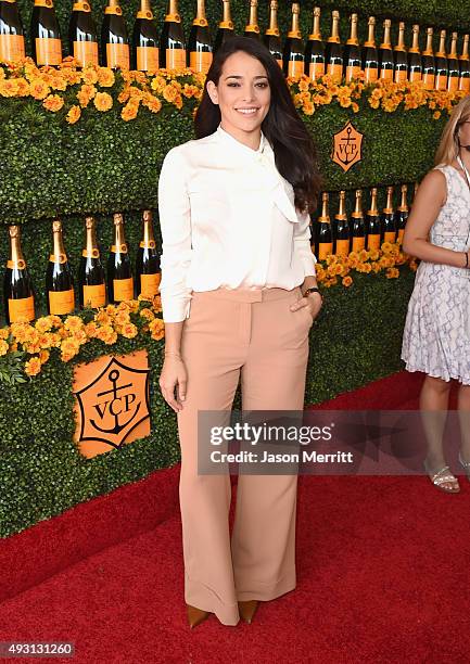 Actress Natalie Martinez attends the Sixth-Annual Veuve Clicquot Polo Classic at Will Rogers State Historic Park on October 17, 2015 in Pacific...