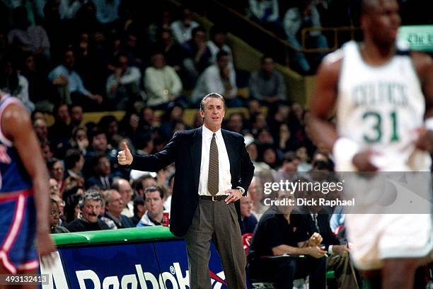 Pat Riley Sidelines Pat Riley Knicks Photos and Premium High Res Pictures - Getty Images