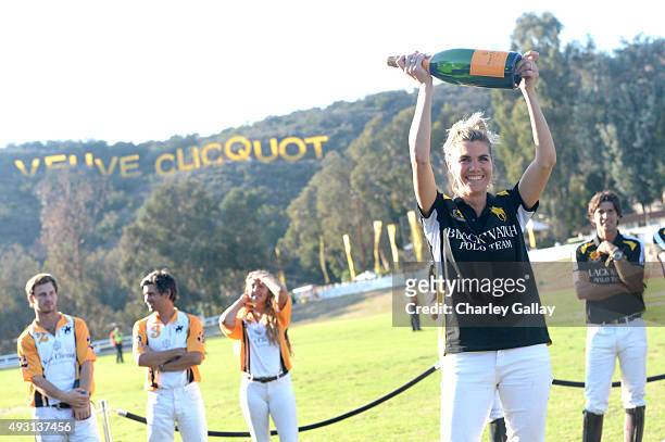 Co-host Delfina Blaquier attends the Sixth-Annual Veuve Clicquot Polo Classic at Will Rogers State Historic Park on October 17, 2015 in Pacific...