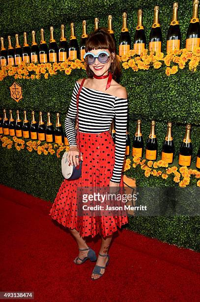 Langley Fox Hemingway attends the Sixth-Annual Veuve Clicquot Polo Classic at Will Rogers State Historic Park on October 17, 2015 in Pacific...