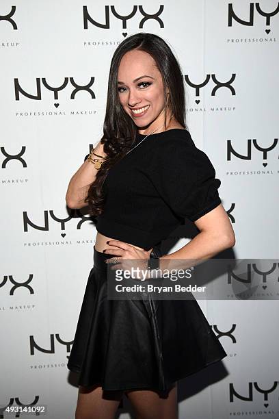 Rosy McMichael attends the NYX Cosmetics VIP lounge at BeautyCon NY 2015 at Pier 36 on October 17, 2015 in New York City.