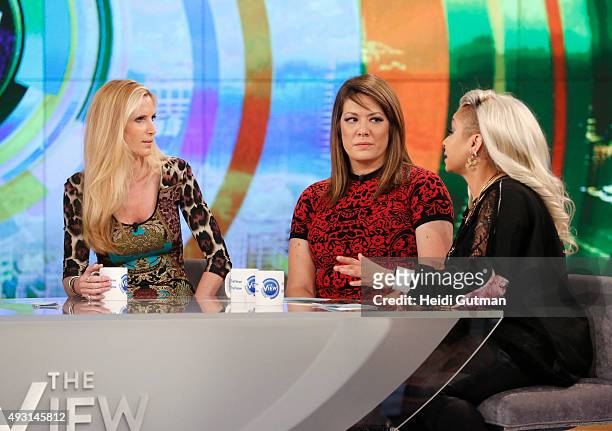 Ann Coulter, Alan Alda, and Malcolm Jamal Warner are the guests today, October 16, 2015 on Walt Disney Television via Getty Images's "The View." "The...
