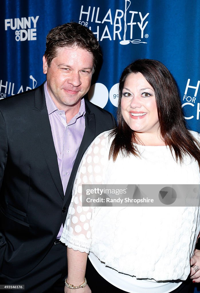 Actor Lex Medlin and actress Brooke Elliott attend Hilarity for... News  Photo - Getty Images