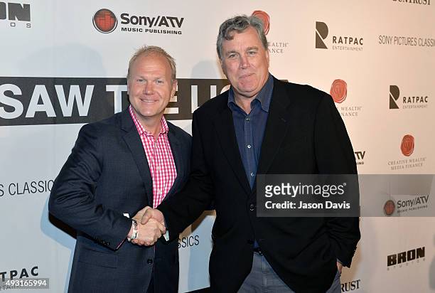 Sony/ATV Music Publishing's Troy Tomlinson and Co-President Sony Pictures Classics' Tom Bernard arrive at the "I Saw The Light" Nashville Premier at...