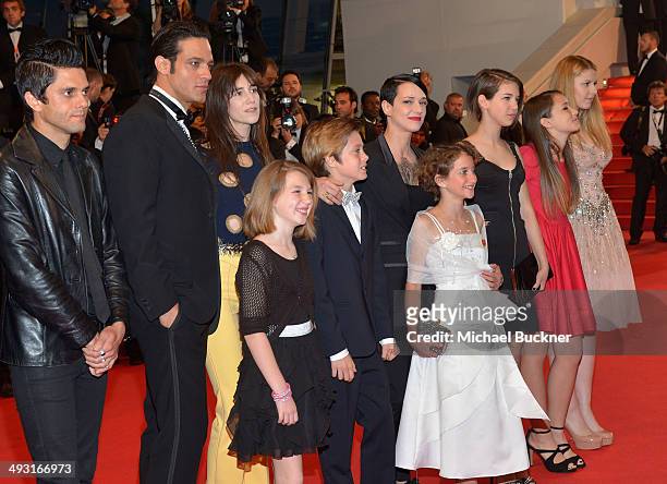 Justin Pearson, Gabriel Garko, Charlotte Gainsbourg, director Asia Argento, Andrea Pittorino and Giulia Salerno attends the "Misunderstood" premiere...