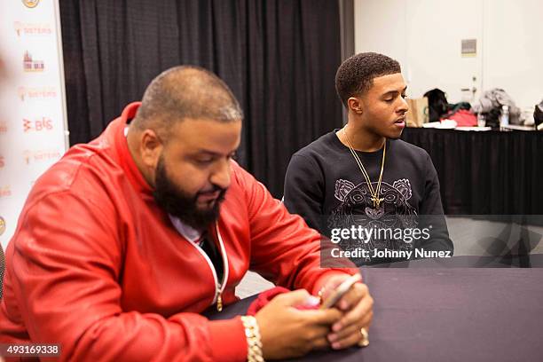 Khalid and Diggy Simmons attend the 2015 Circle Of Sisters Expo at Jacob Javitz Center on October 17 in New York City.