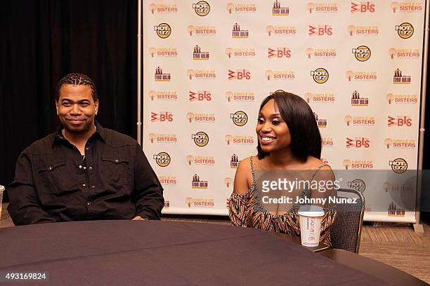 Omar Gooding and Angell Conwell attend the 2015 Circle Of Sisters Expo at Jacob Javitz Center on October 17 in New York City.
