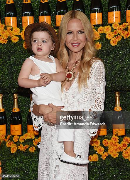 Stylist Rachel Zoe and her son Kaius Berman arrive at the Sixth-Annual Veuve Clicquot Polo Classic, Los Angeles at Will Rogers State Historic Park on...