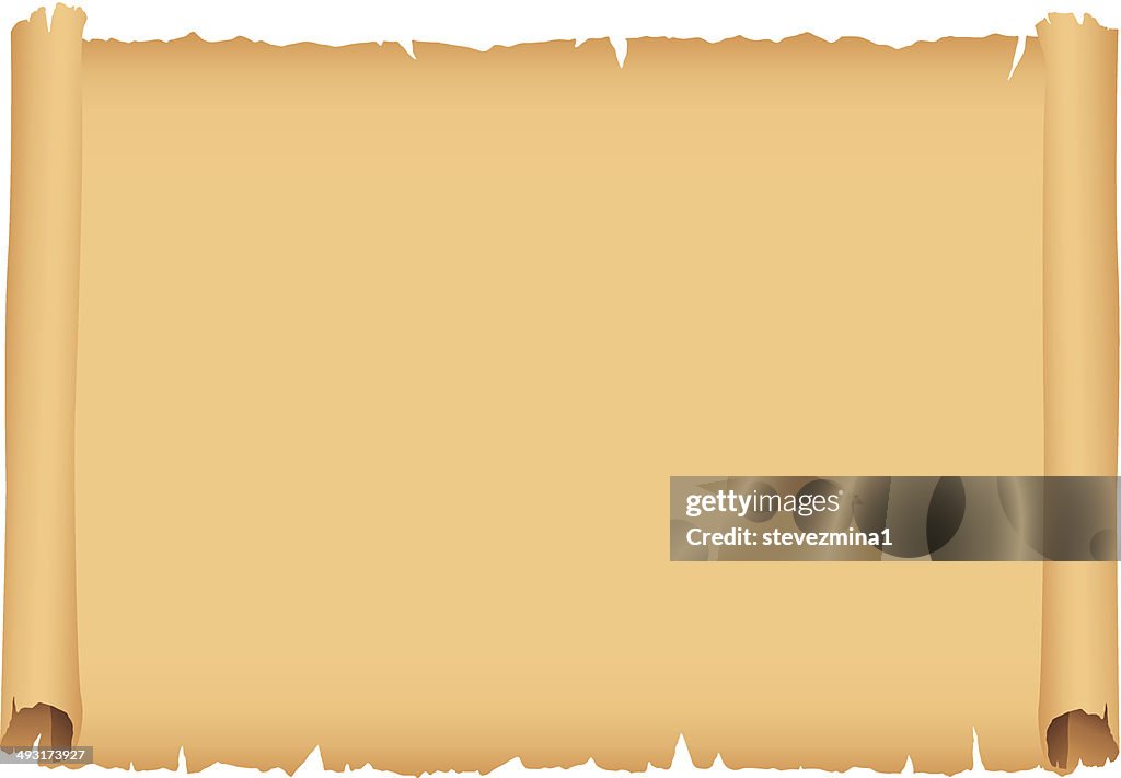 Empty Ranger Scroll Old Blank Scroll