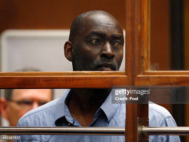Actor Michael Jace appears in Los Angeles Court for an arraignment on May 22, 2014 in Los Angeles, California. Jace, a cast member of the television...