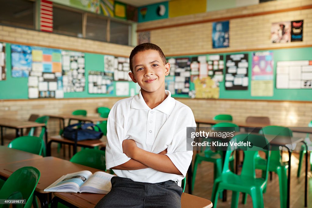 School Boy Function Portrait Of Schoolboy In Classroom High-Res Stock Photo - Getty Images