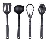 Plastic black kitchenware set