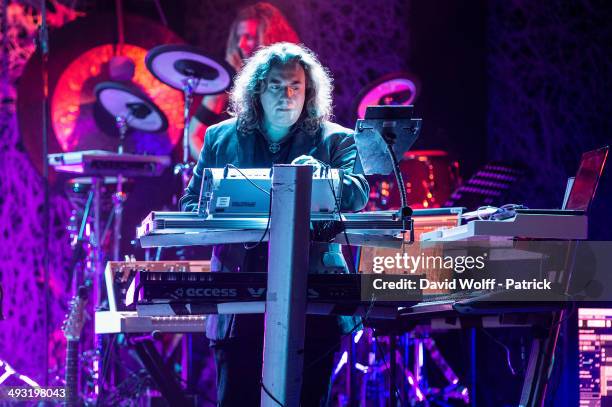 Thorsten Quaeschning from Tangerine Dream performs at Le Trianon on May 22, 2014 in Paris, France.