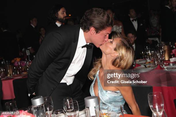 Heidi Klum and Vito Schnabel attend amfAR's 21st Cinema Against AIDS Gala Presented By WORLDVIEW, BOLD FILMS, And BVLGARI at Hotel du Cap-Eden-Roc on...