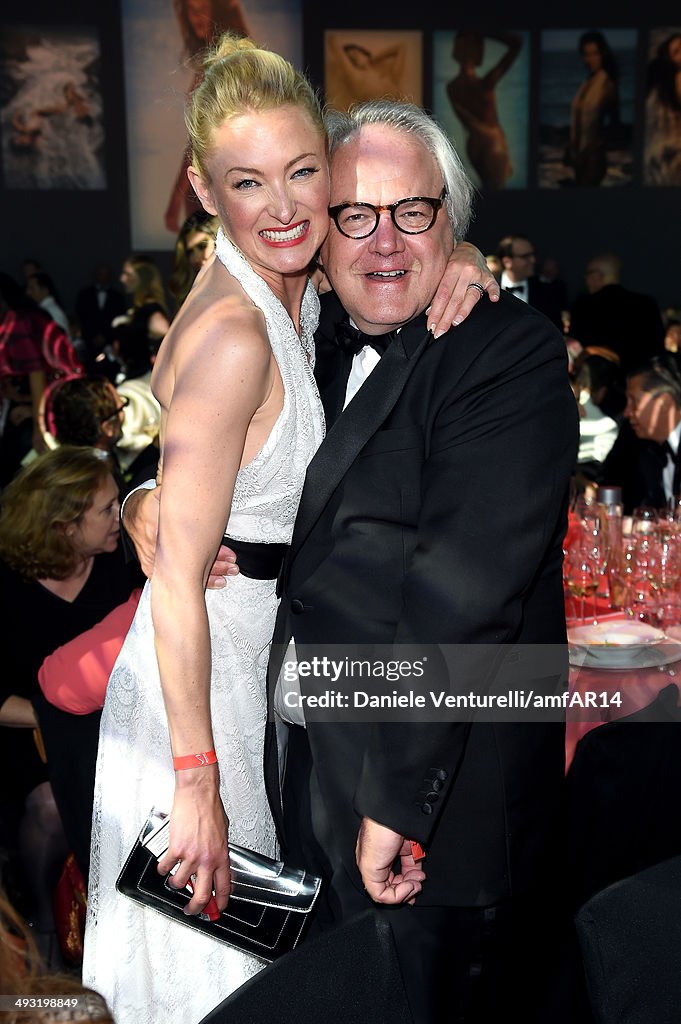 Lilly zu Sayn Wittgenstein and Christophe Navarre attend amfAR's 21st