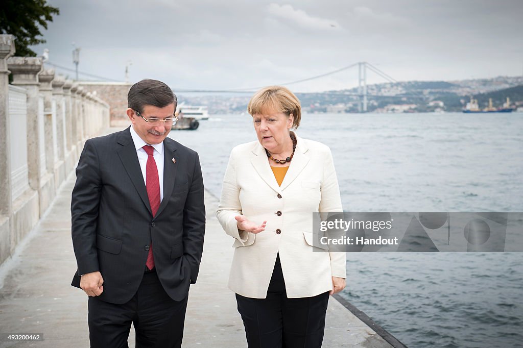 German Chancellor Angela Merkel Visits Turkey