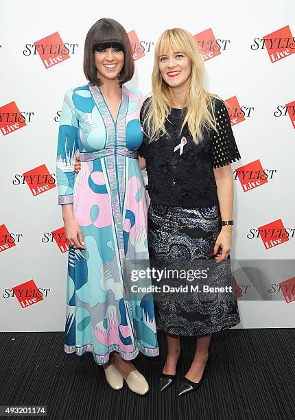 Presenters Dawn O'Porter and Edith Bowman attend day four of Stylist Magazine's first ever 'Stylist Live' event at the Business Design Centre on...