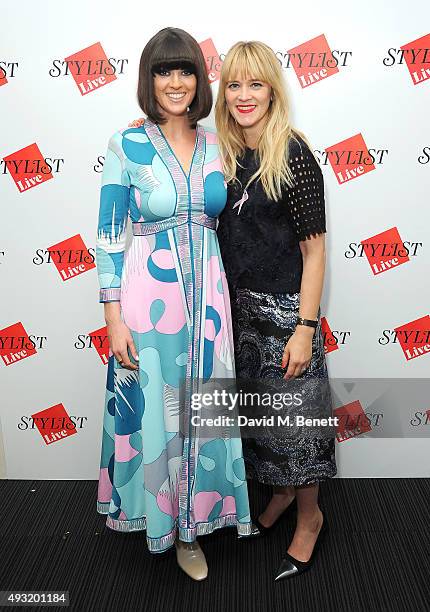 Presenters Dawn O'Porter and Edith Bowman attend day four of Stylist Magazine's first ever 'Stylist Live' event at the Business Design Centre on...